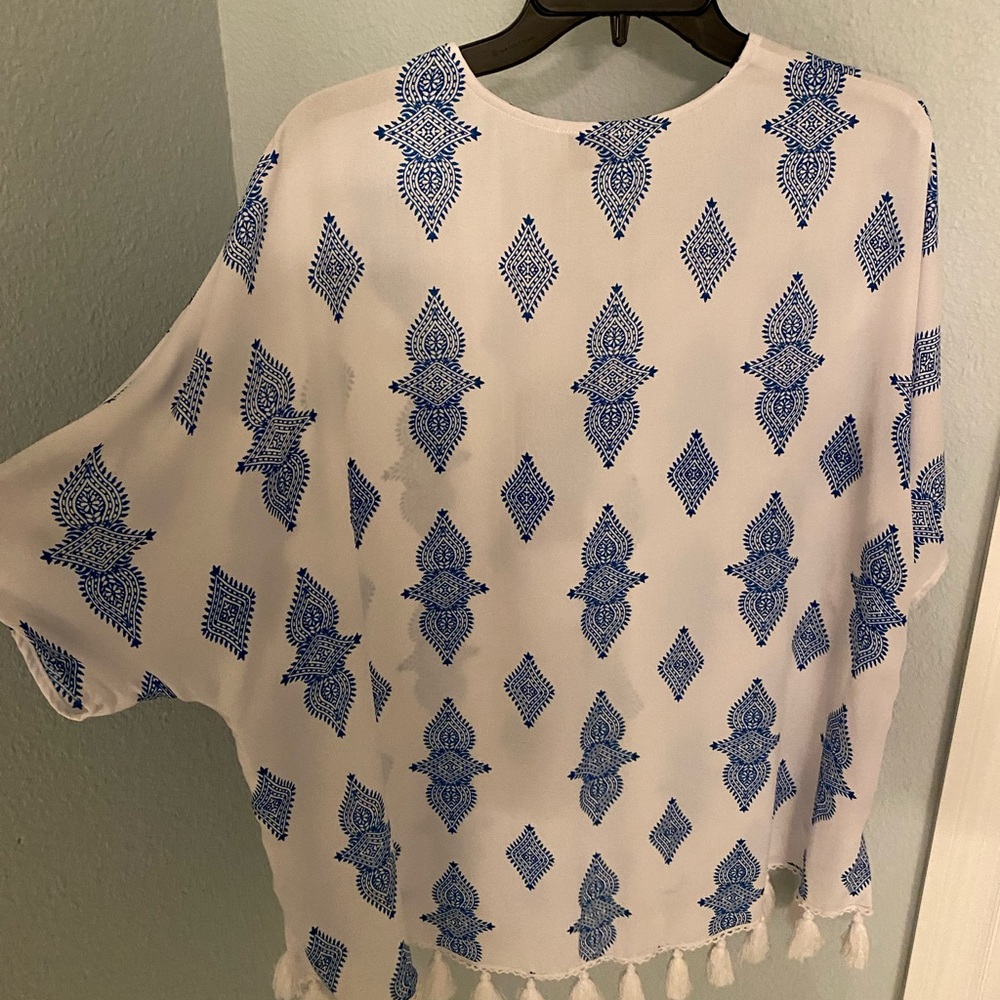 NWT show me your mumu Tennessee tassel top tunic xs - Picture 9 of 10